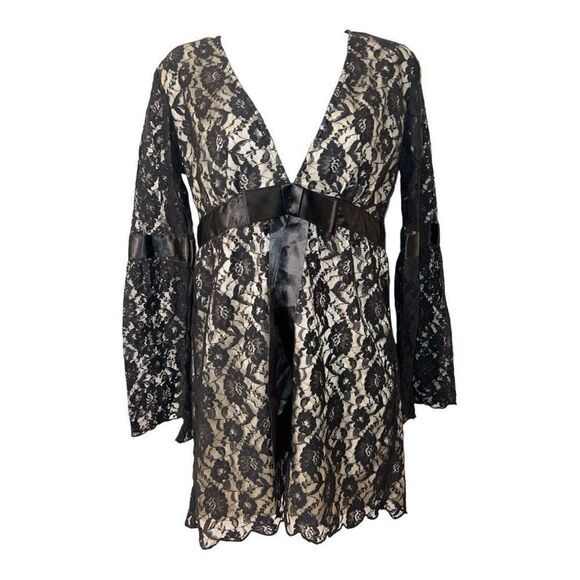 Wet Seal Tops - Vintage Wet Seal Women's black lace long top